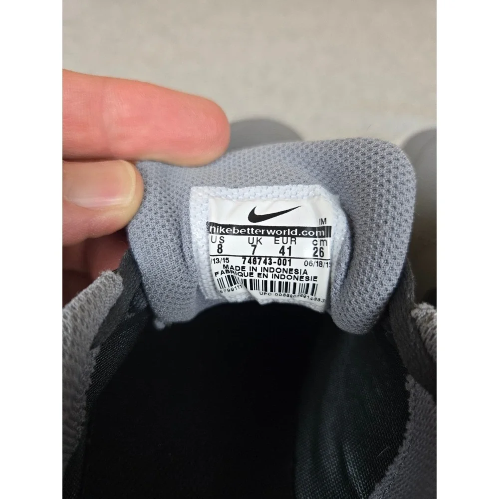 Nike SB Charge Canvas Skateboarding Shoes Gray Sneakers Mens Size 8